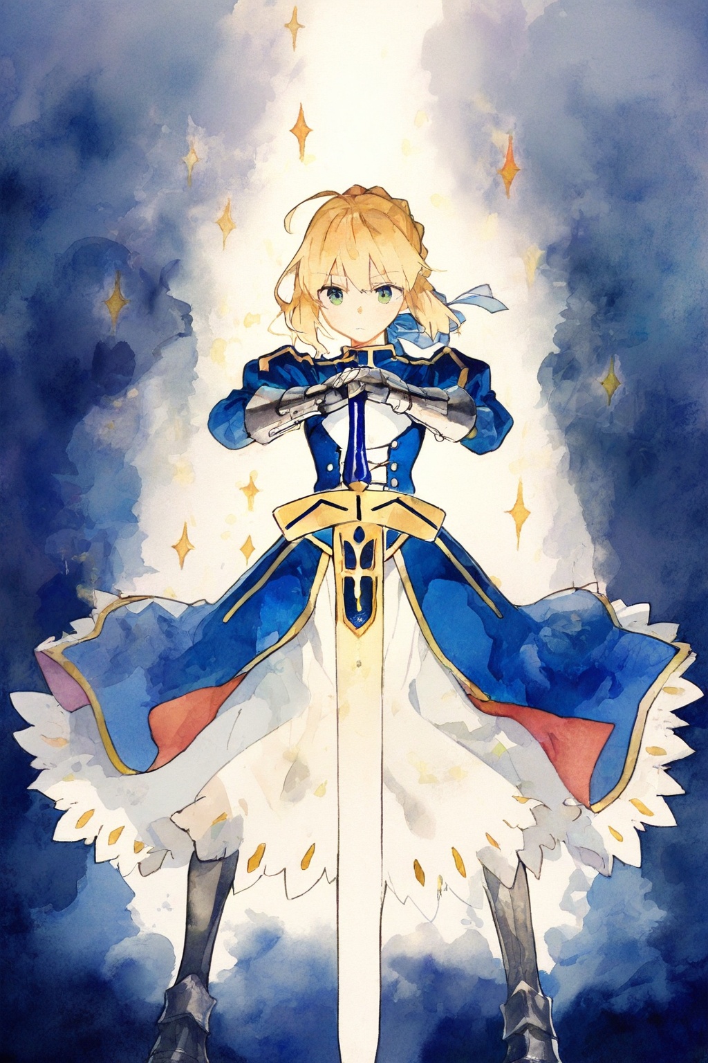 kawaii knight,  1girl,  artoria pendragon \(fate\) on Tensor.Art