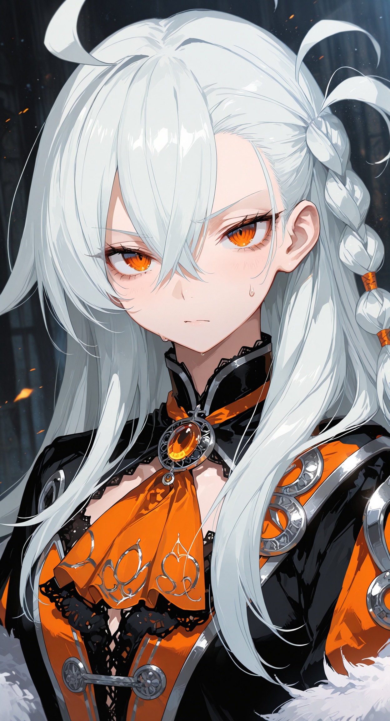 1girl,  Olga,  long silver hair on Tensor.Art