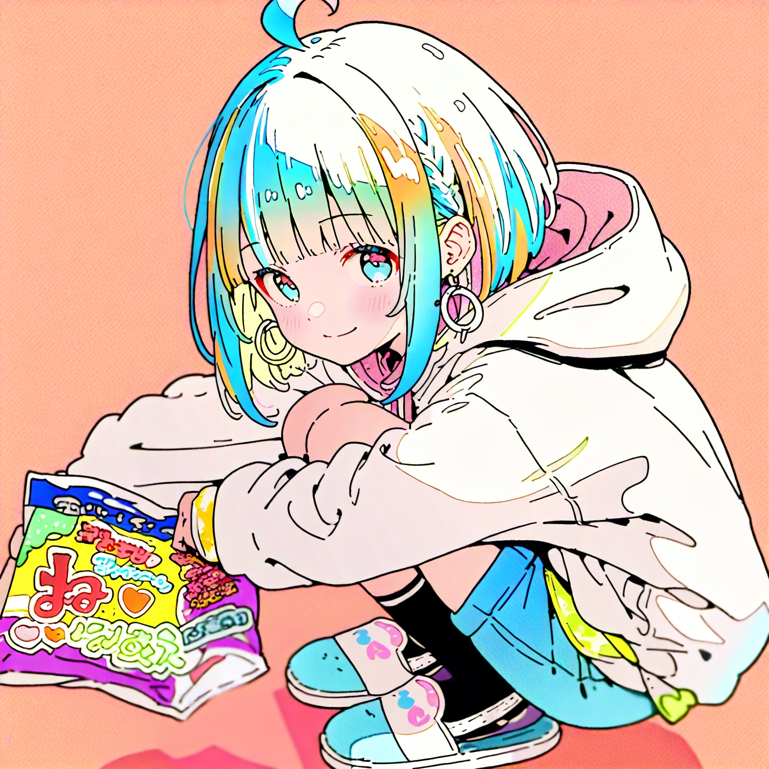 High angle shot,  1 girl,  solo on Tensor.Art