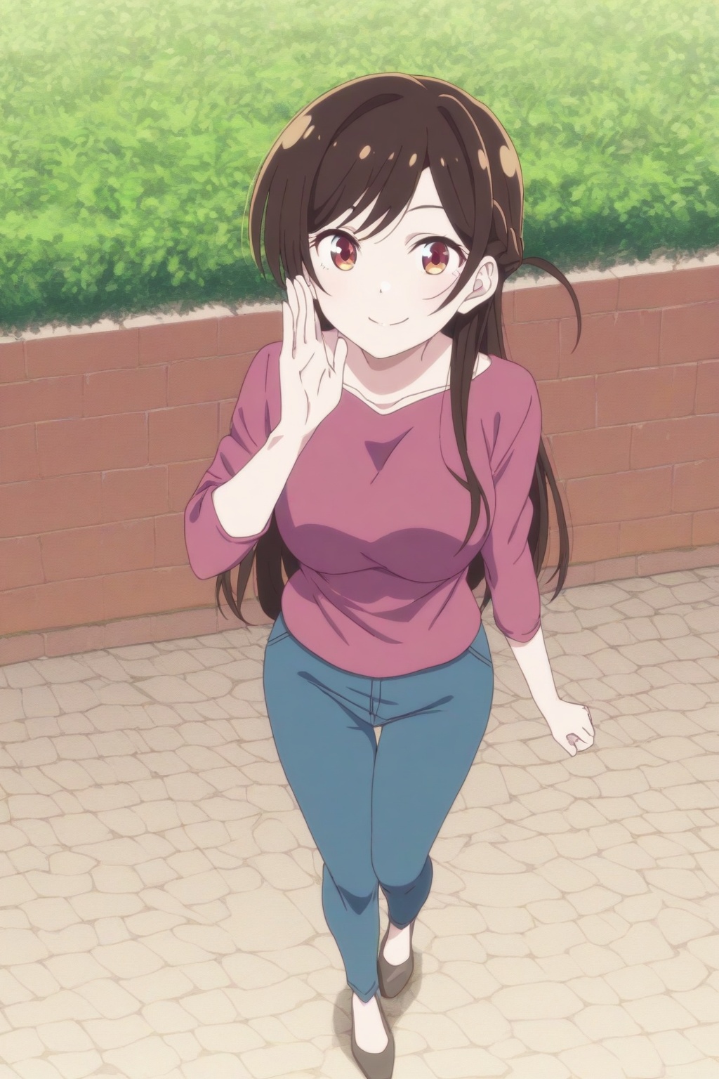 Mizuhara Chizuru,  cute smile,  1girl on Tensor.Art