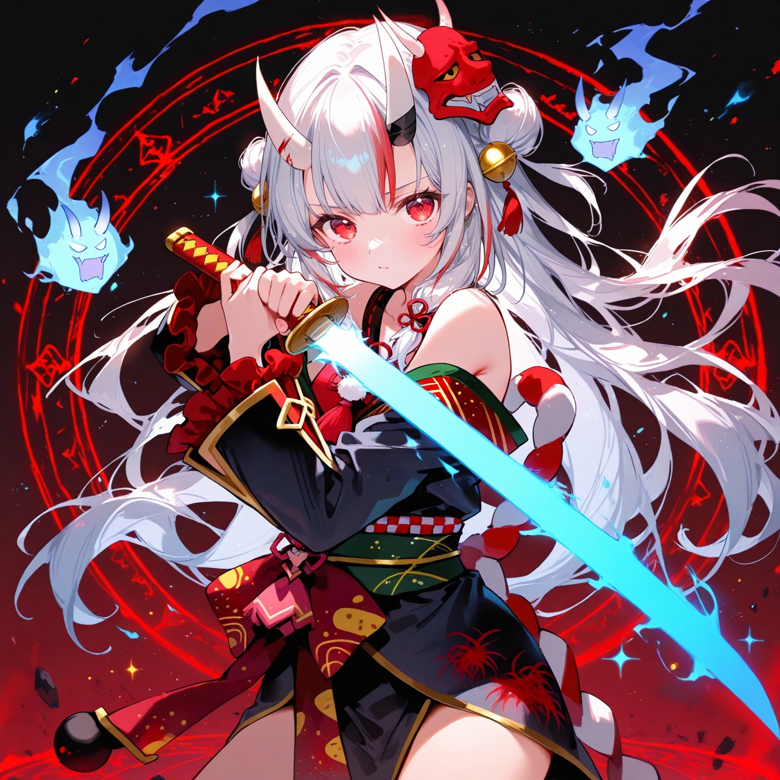 1girl,  solo,  nakiri ayame \(1st costume\) on Tensor.Art