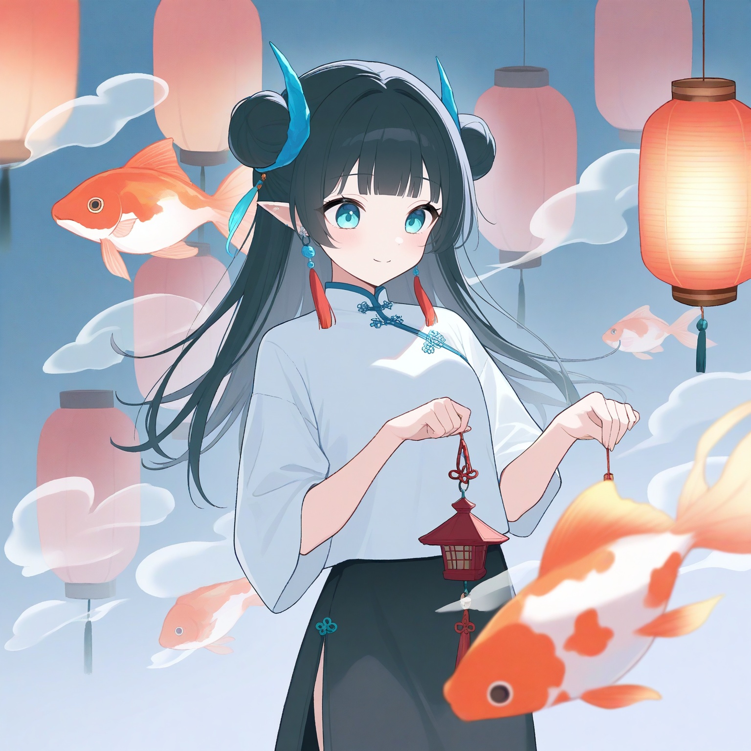 1girl,  solo,  long hair on Tensor.Art
