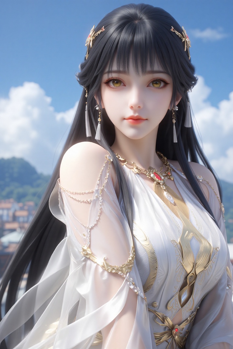 1girl,  solo,  long hair on Tensor.Art