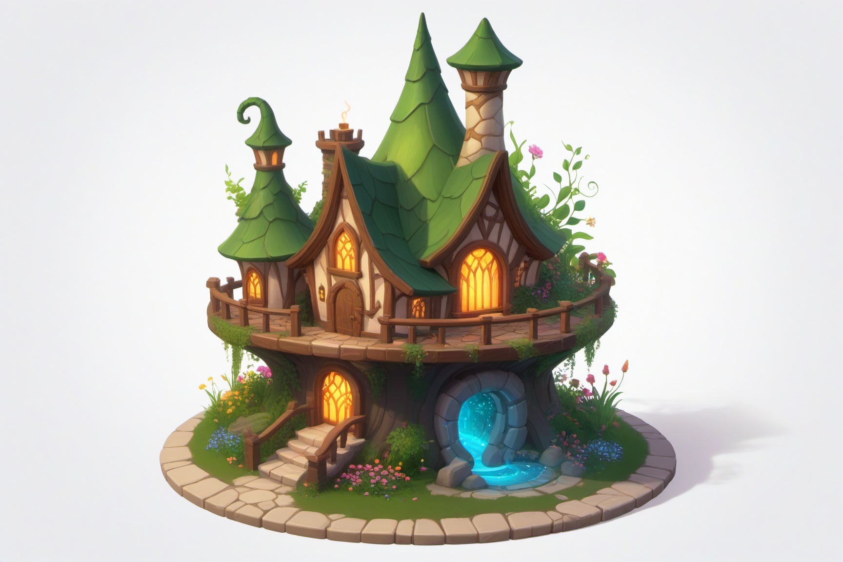 (stylized building,  concept art,  clean shapes on Tensor.Art
