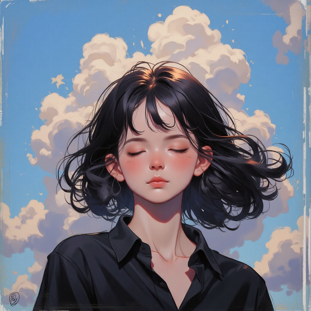 1girl,  solo,  shirt on Tensor.Art