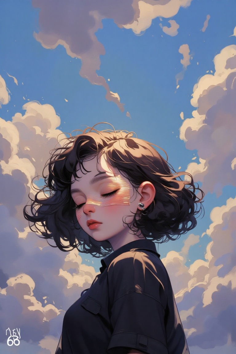 1girl,  solo,  shirt on Tensor.Art