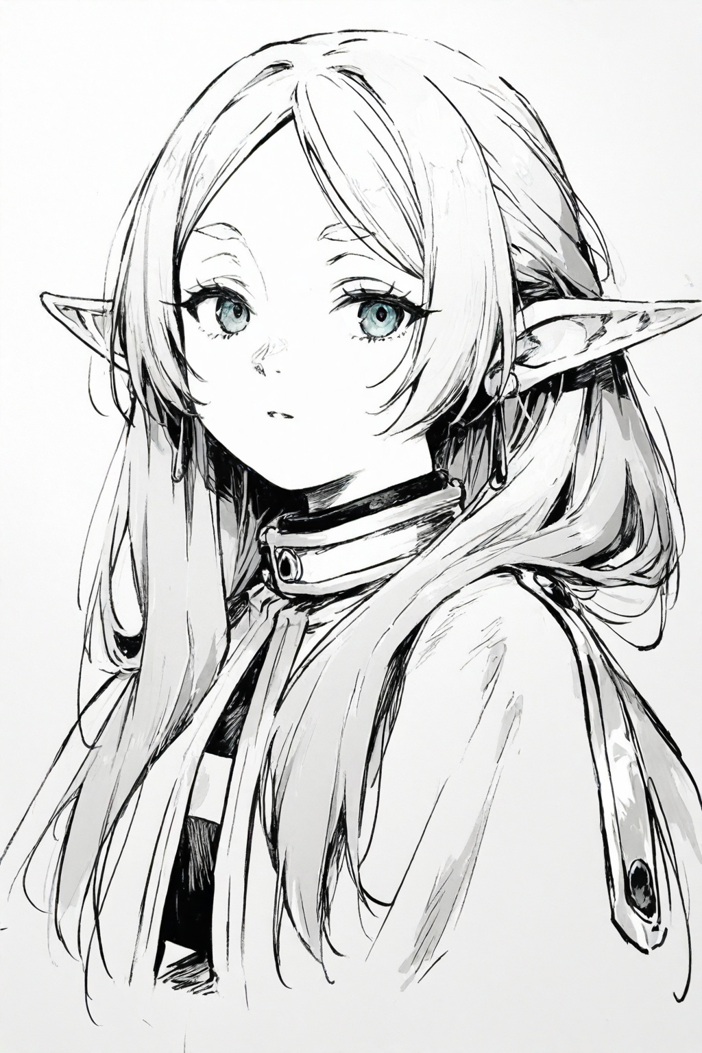 1girl,  frieren,  sousou no frieren on Tensor.Art