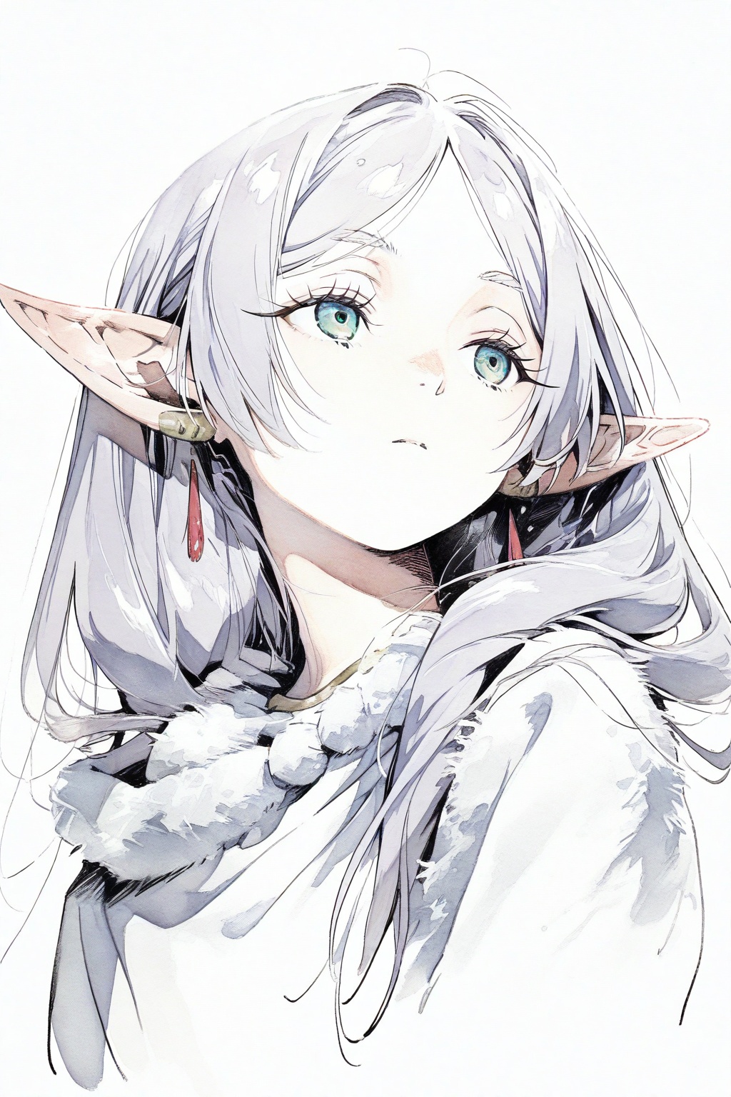 1girl,  frieren ,  sousou no frieren on Tensor.Art