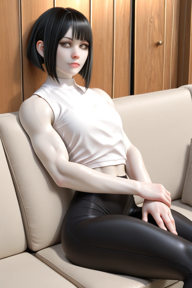 daz3dstyle,  1woman,  muscular on Tensor.Art
