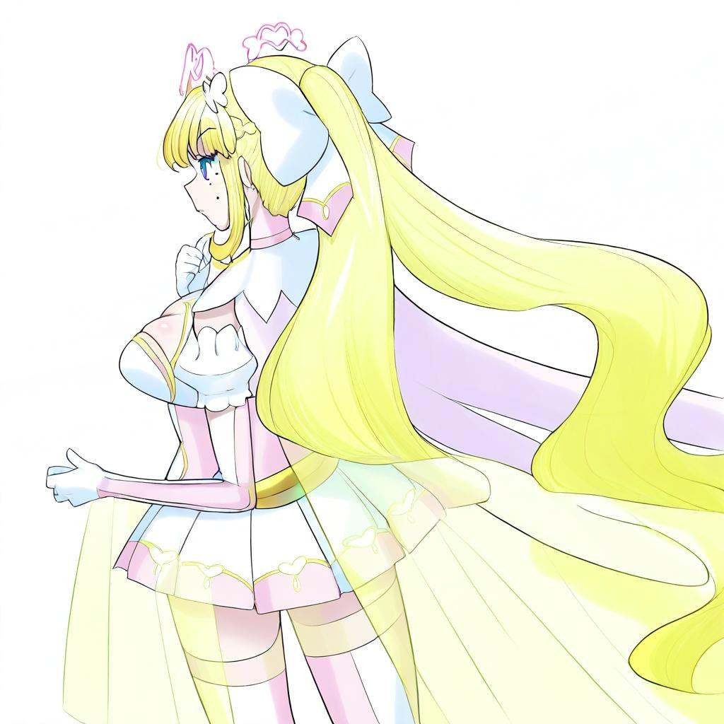 alestia,  magical girl,  large breasts on Tensor.Art
