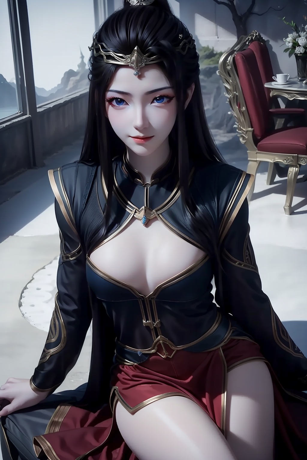 1girl,  solo,  long hair on Tensor.Art