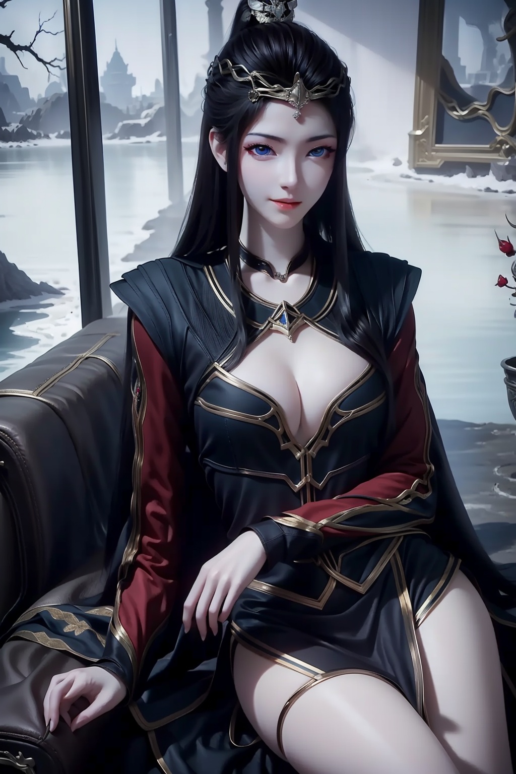1girl,  solo,  long hair on Tensor.Art