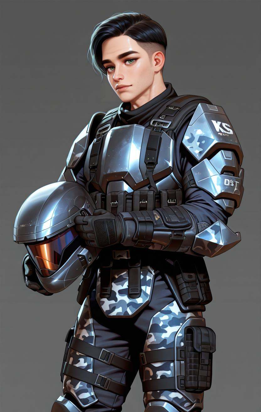 realistic,  detailed skin,  ODST_armor on Tensor.Art