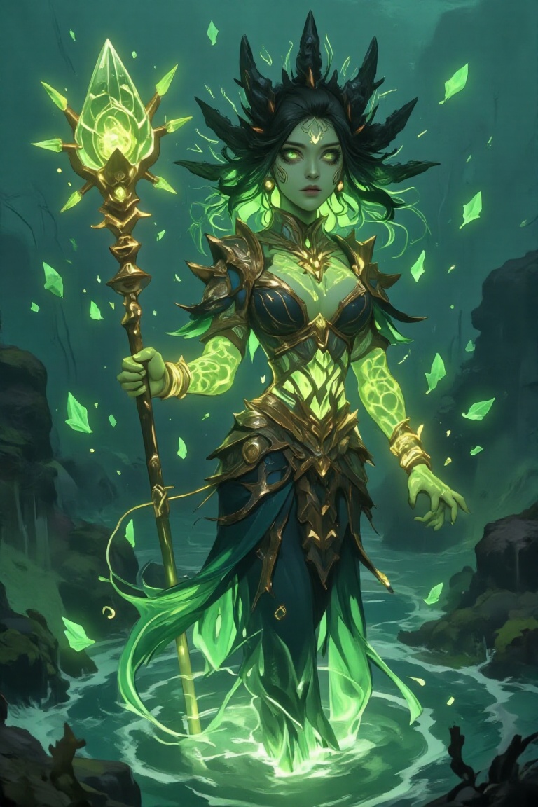 1girl,  solo,  green eyes on Tensor.Art