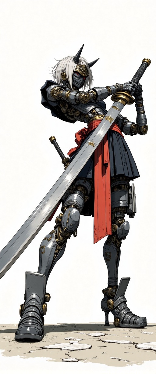 This image is an illustration of a character from the game "Bolt & Gale." The character is depicted in a dynamic pose,  wi...