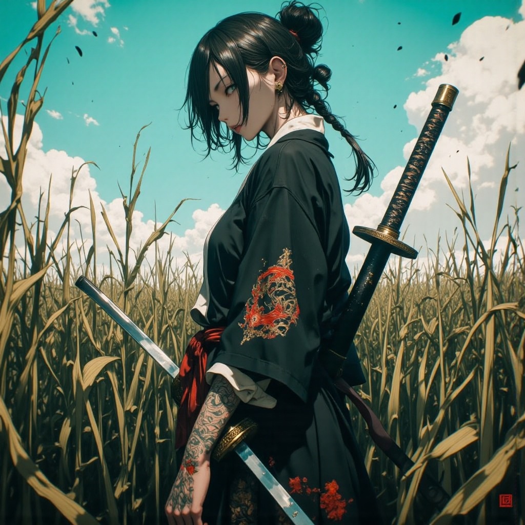 Ultra detailed digital art masterpiece weibo,  drawing,  illustration retro 90's on Tensor.Art