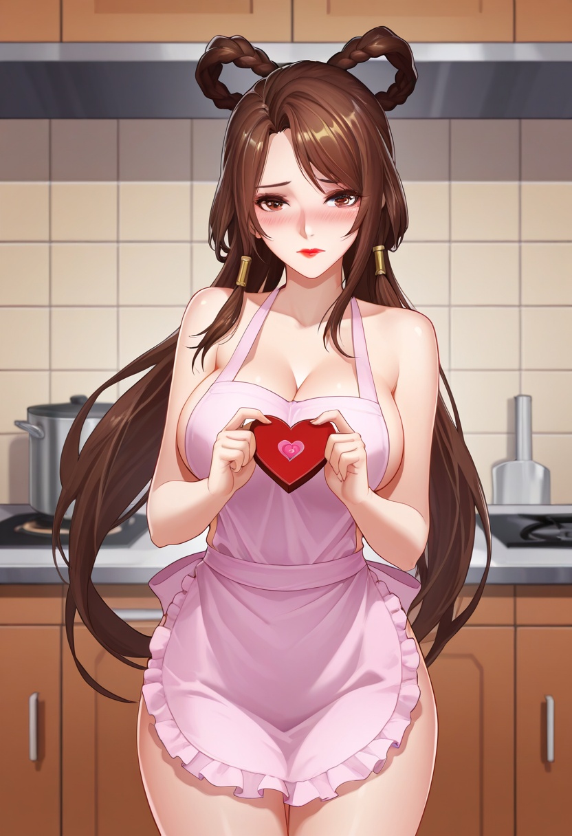 DiaoChan,  brown hair,  long hair on Tensor.Art
