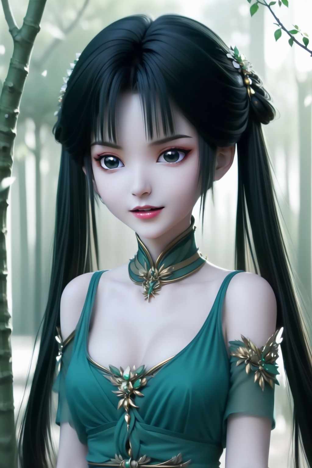 1girl,  solo,  long hair on Tensor.Art