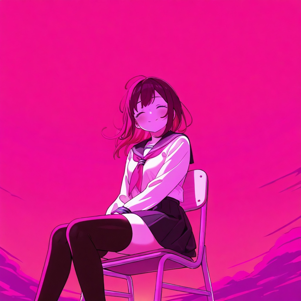 1girl,  serafuku,  zettai ryouiki on Tensor.Art