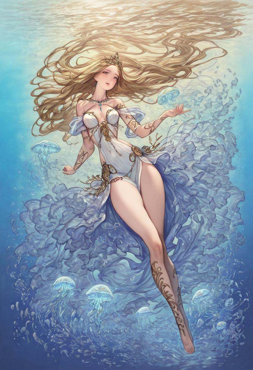 sexy,  1girl,  watercolor painting by_rebecca on Tensor.Art