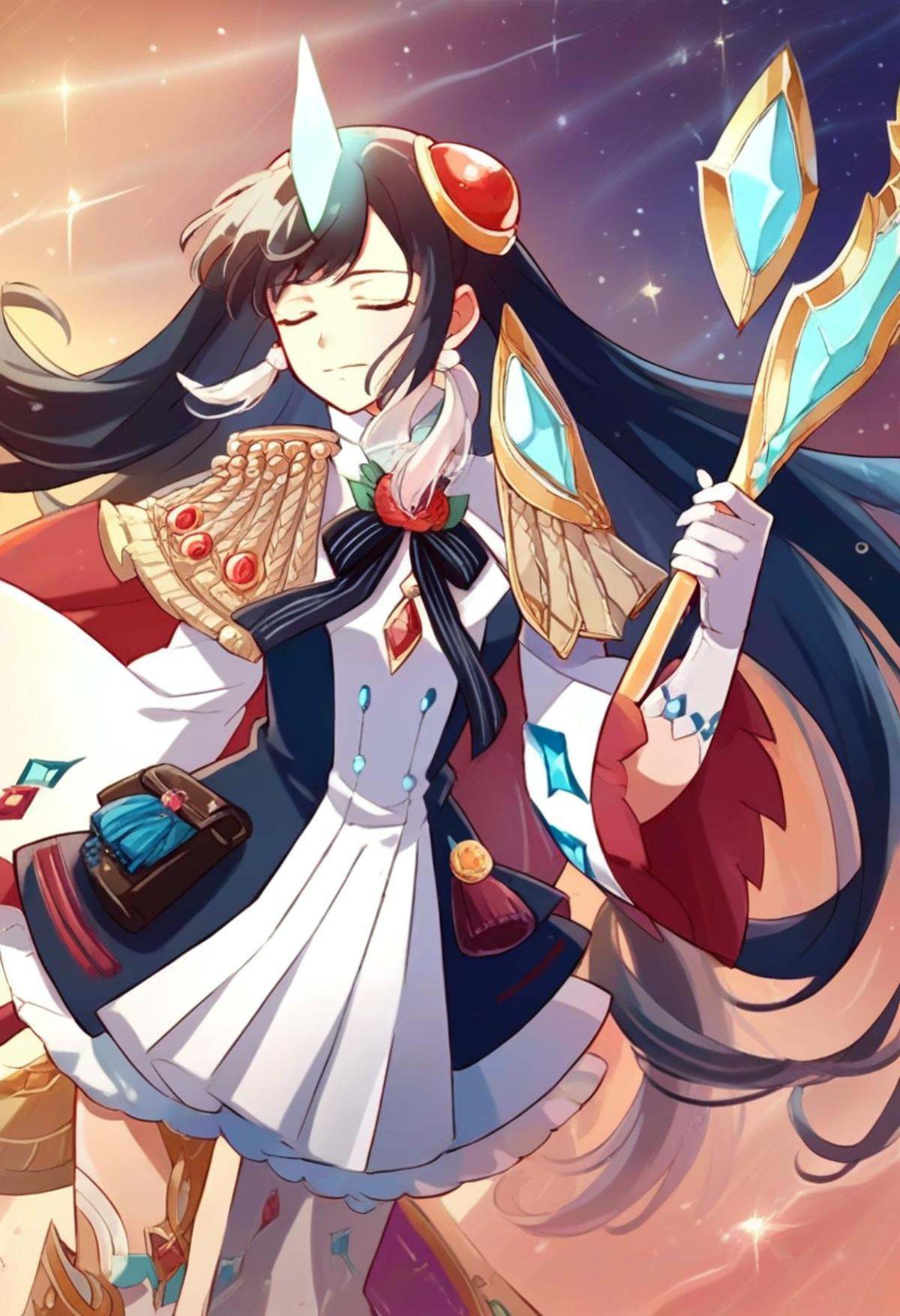 e7 ruele regular version,  anime style,  score_9 on Tensor.Art