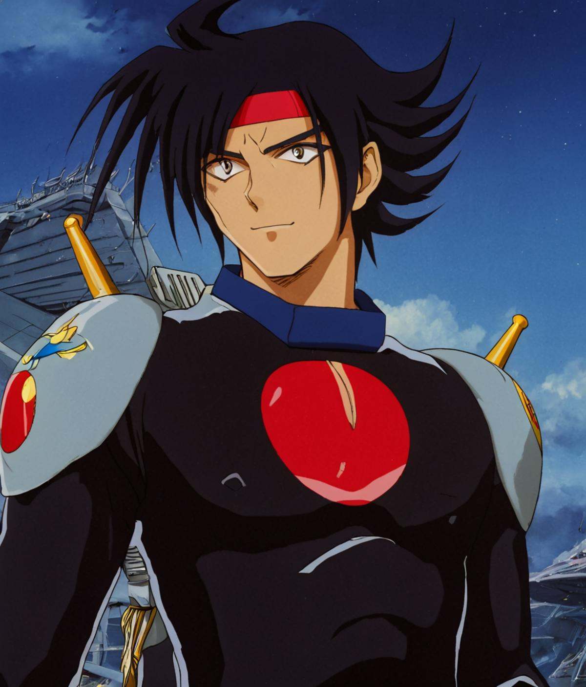 domon kasshu,  anime style,  male on Tensor.Art