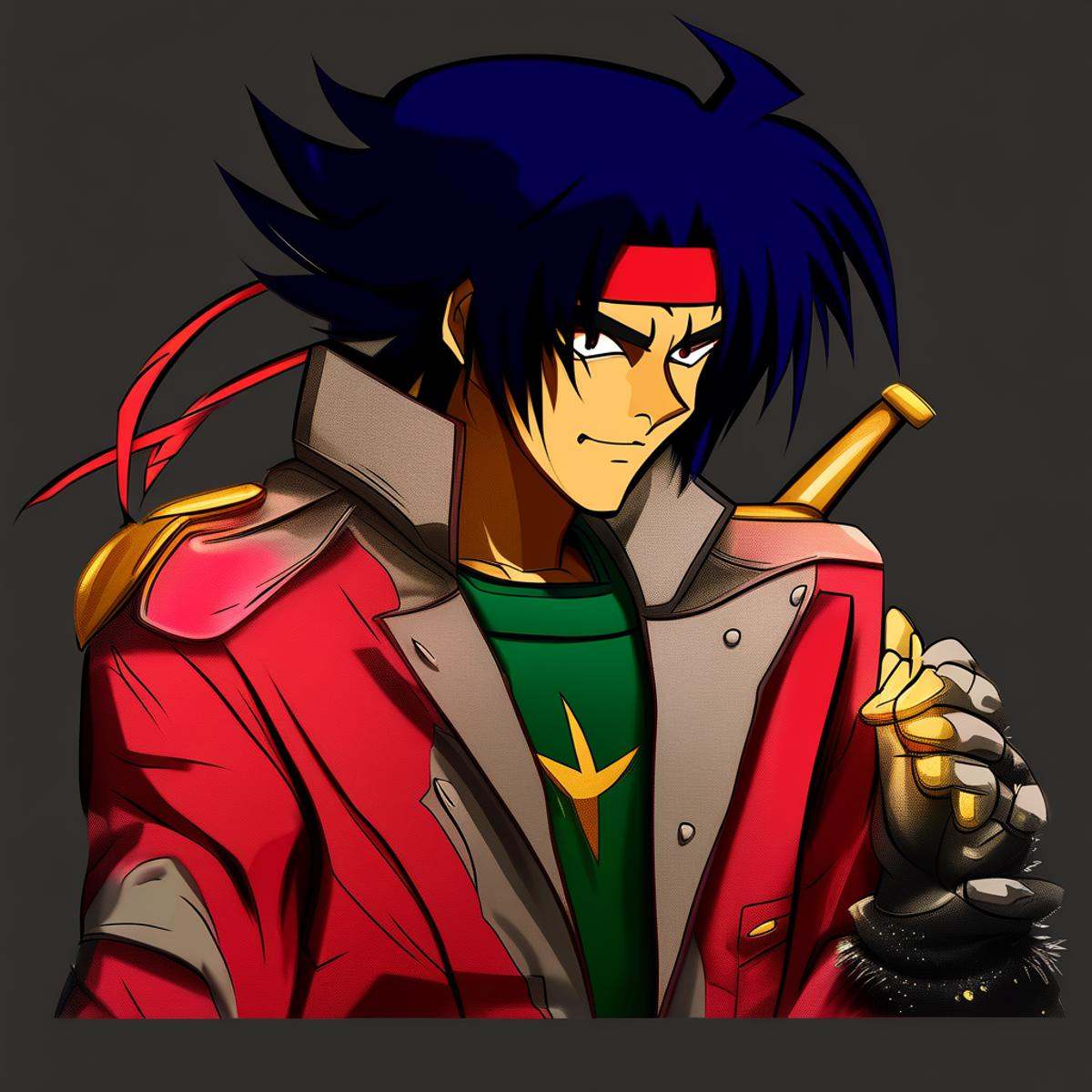 Domon Kasshu,  wearing his jacket,  hd on Tensor.Art