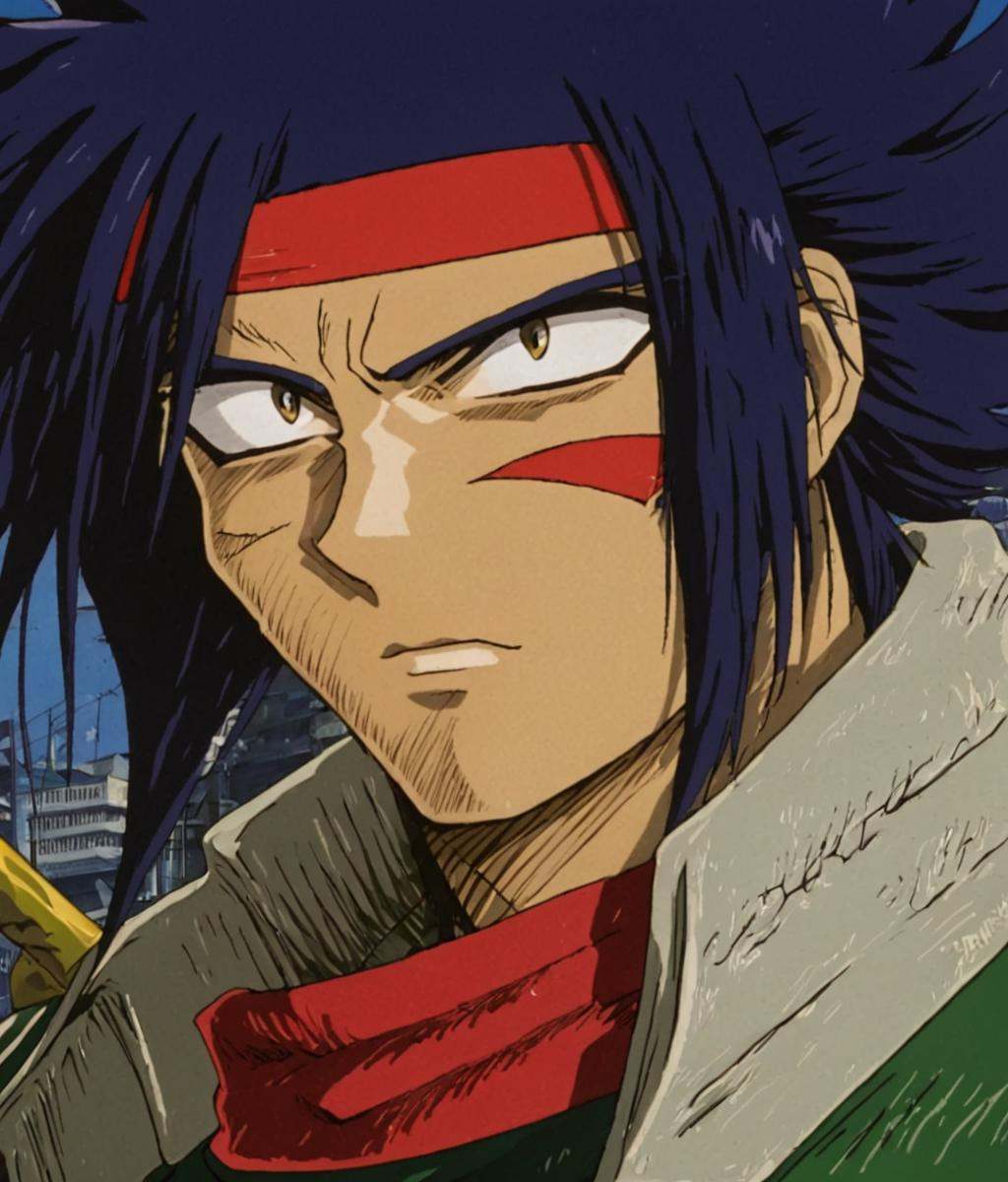 domon kasshu,  anime style,  male on Tensor.Art