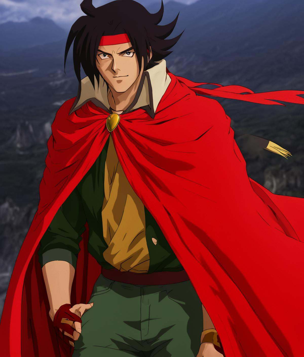 domon kasshu,  anime style,  male on Tensor.Art