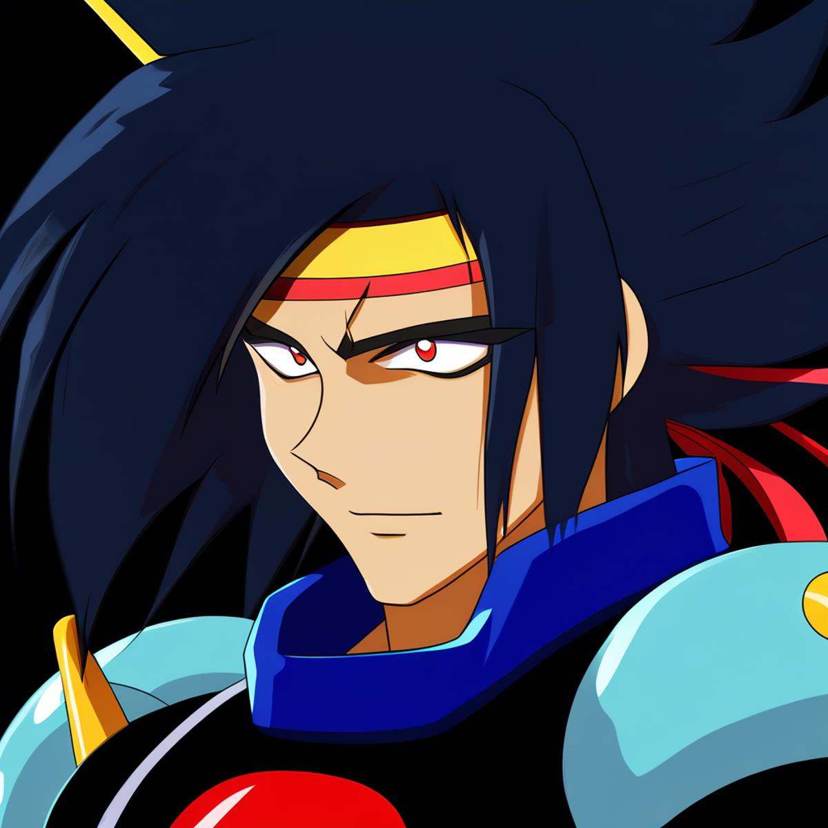 Domon Kasshu,  black uniform,  hd on Tensor.Art
