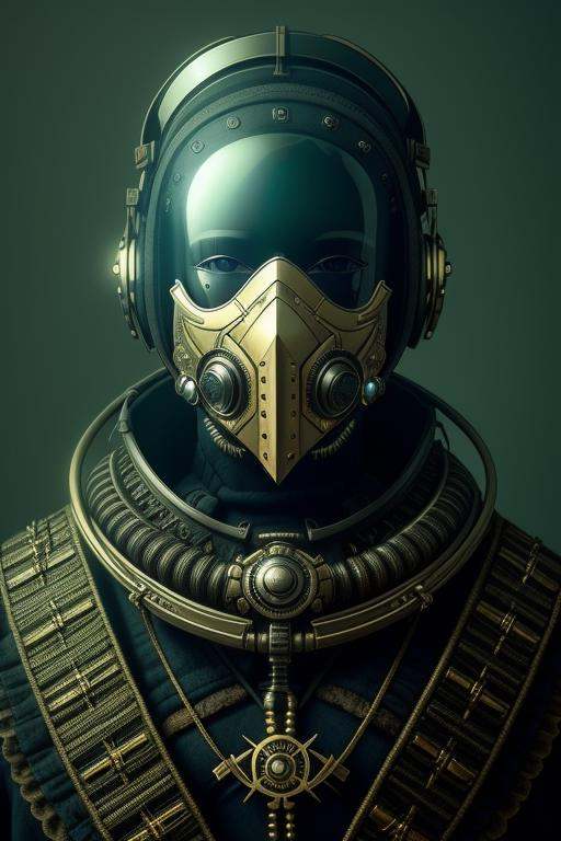 dystopianx style,  medical mask,  victorian era on Tensor.Art