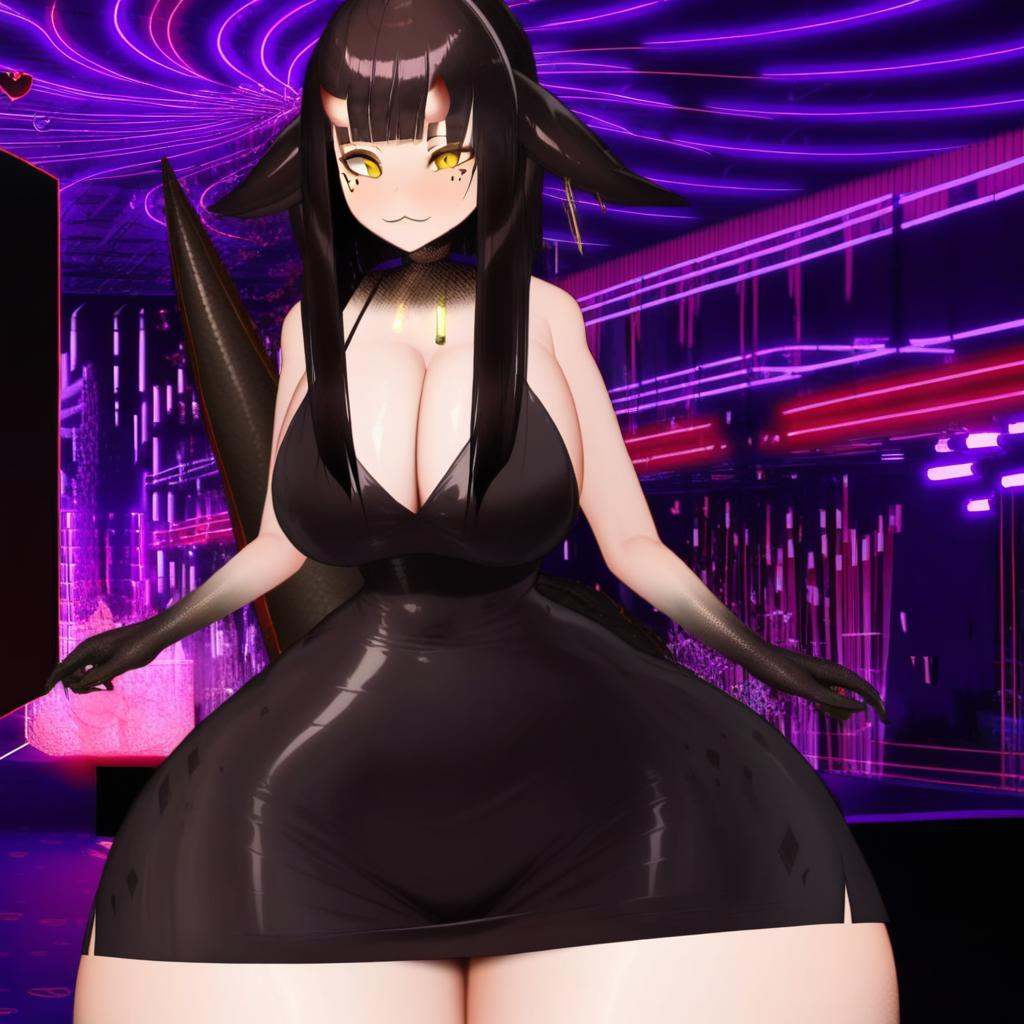 dress,  saavlewd,  cleavage on Tensor.Art