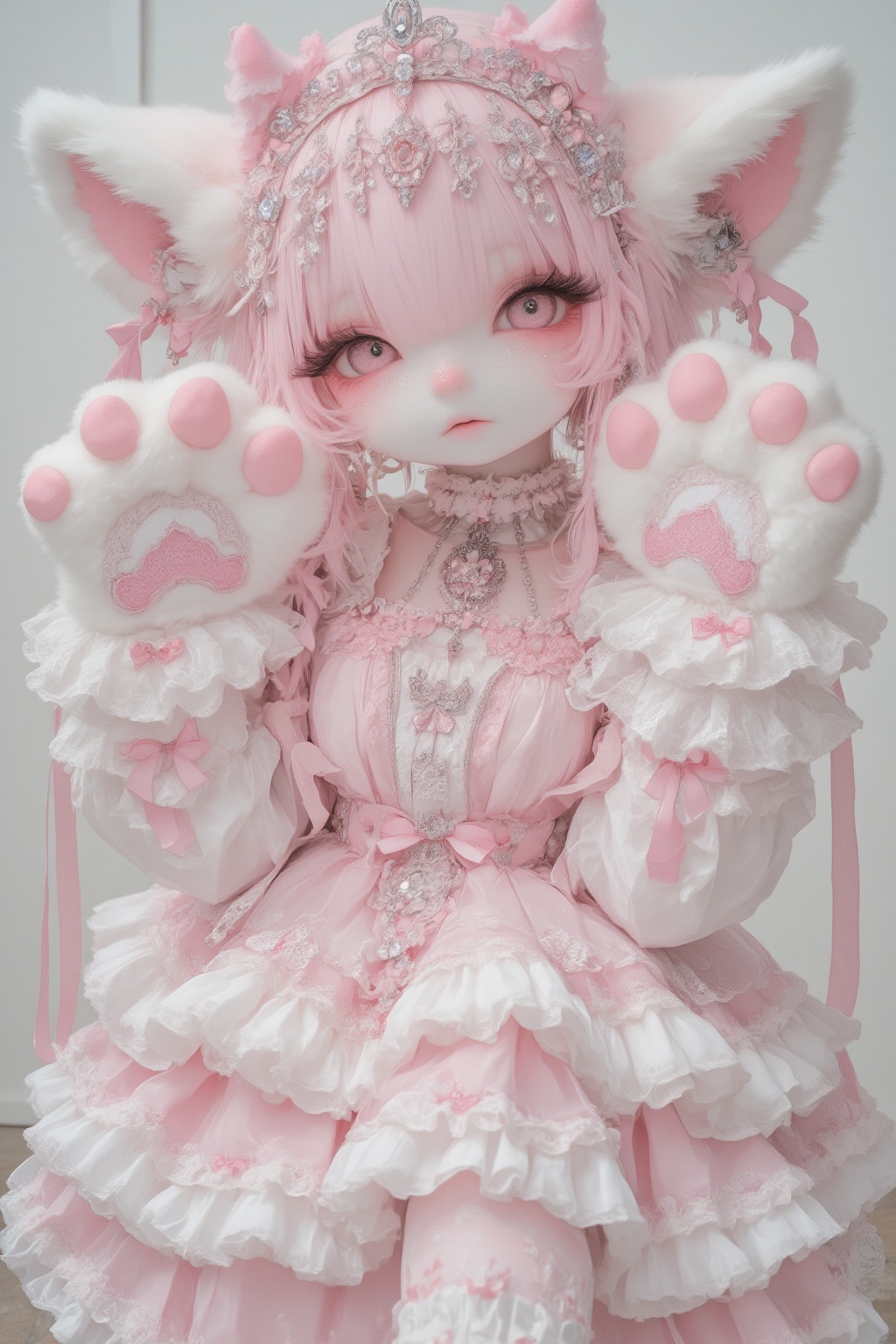 Furry suit,  Kemono,  Subculture fashion kemo-girl on Tensor.Art