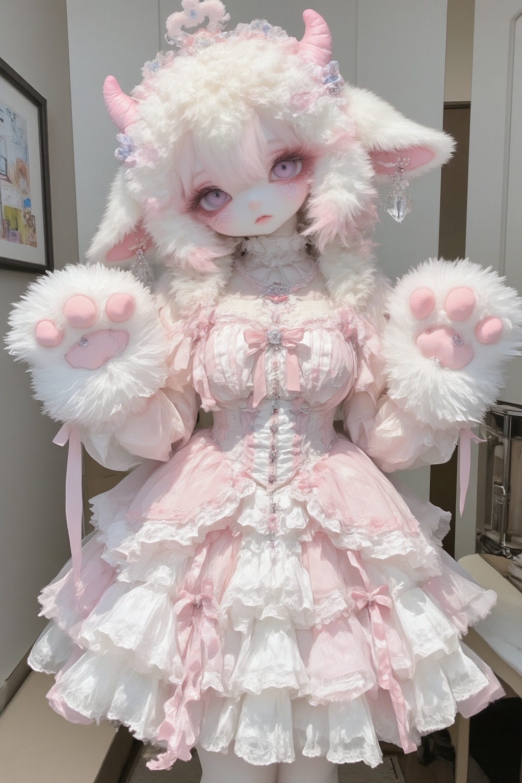 Furry suit,  Kemono,  Subculture fashion kemo-girl on Tensor.Art