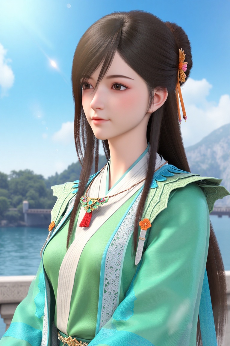 1girl,  solo,  long hair on Tensor.Art