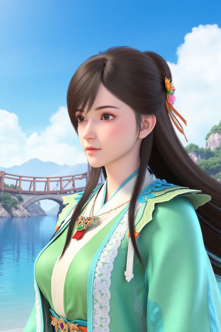 1girl,  solo,  long hair on Tensor.Art