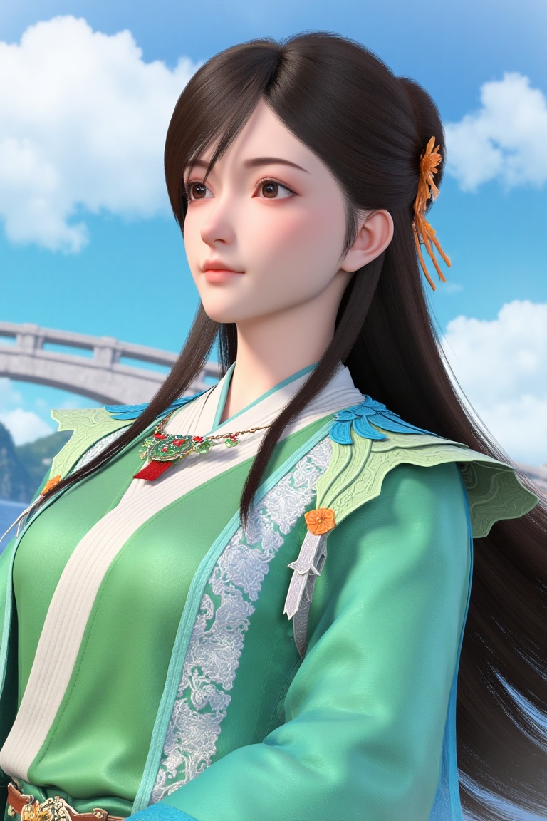 1girl,  solo,  long hair on Tensor.Art