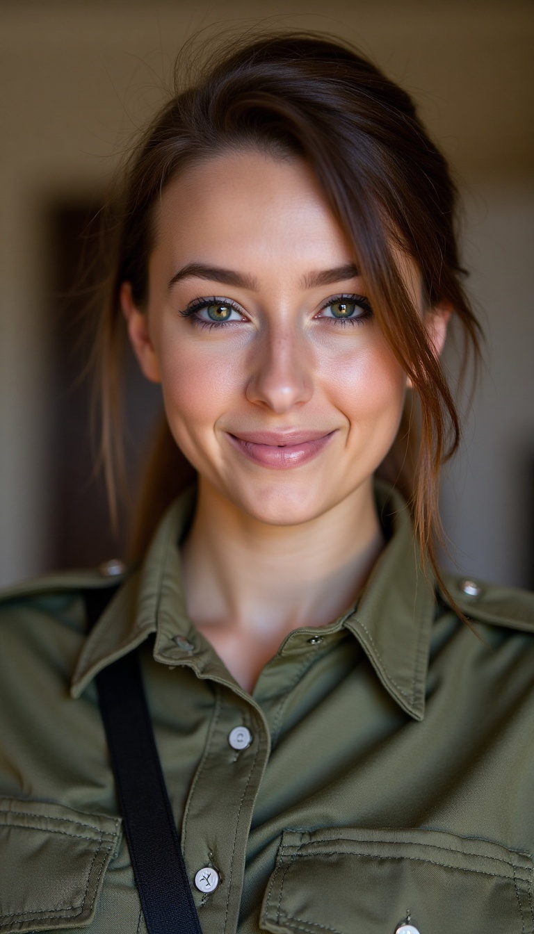 Young woman,  Israeli Army Officer,  20 years old on Tensor.Art