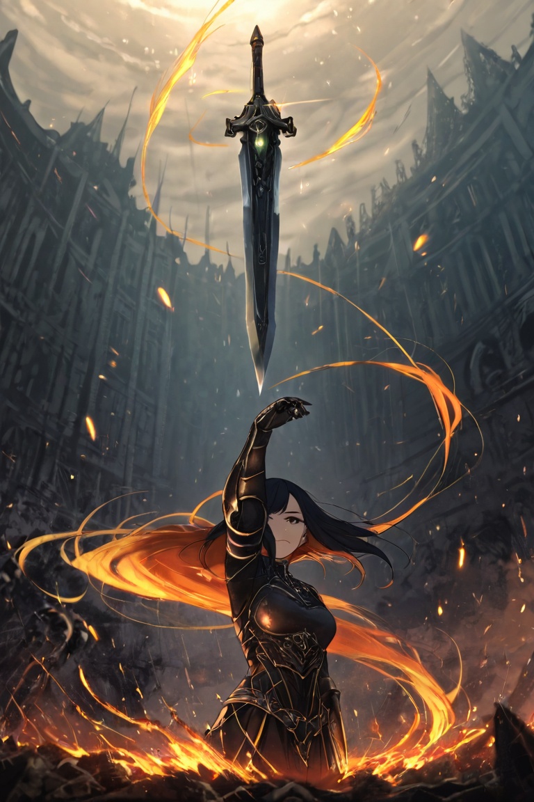 a highly detailed ekphrasis-style,  A fierce warrior woman,  embodying power and perfection on Tensor.Art