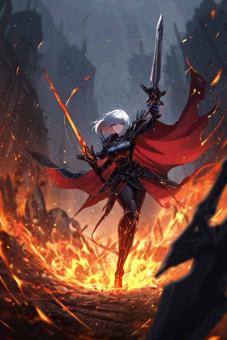 a highly detailed ekphrasis-style,  A fierce warrior woman,  embodying power and perfection on Tensor.Art