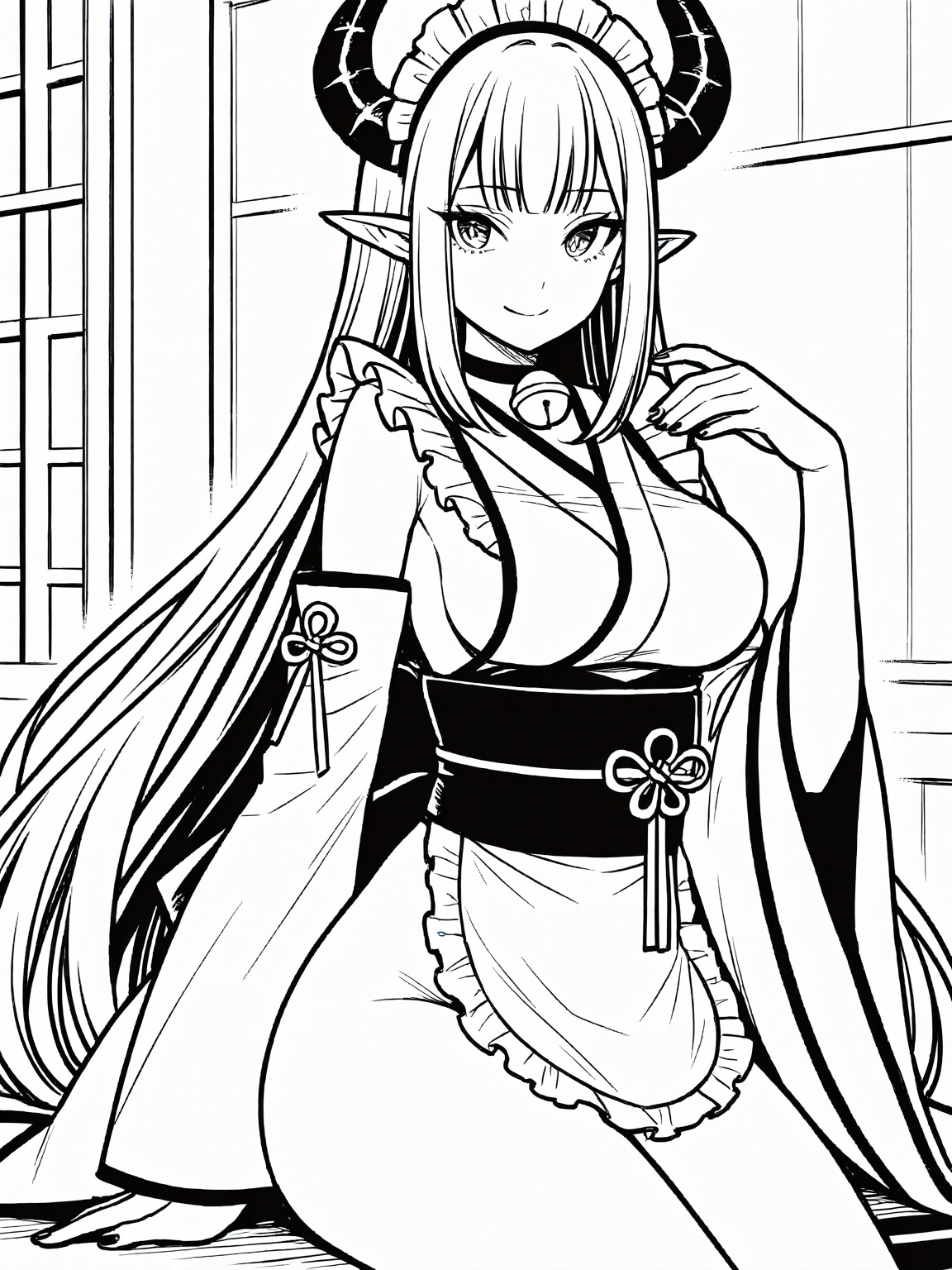 1girl,  solo,  long hair on Tensor.Art