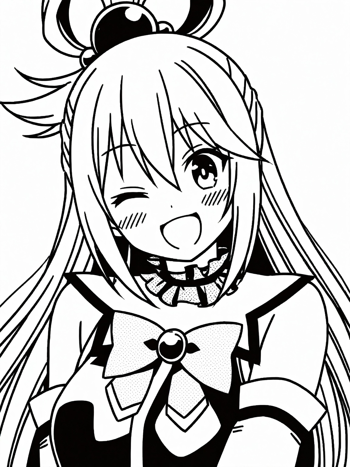 aqua \(konosuba\),  1girl,  solo on Tensor.Art