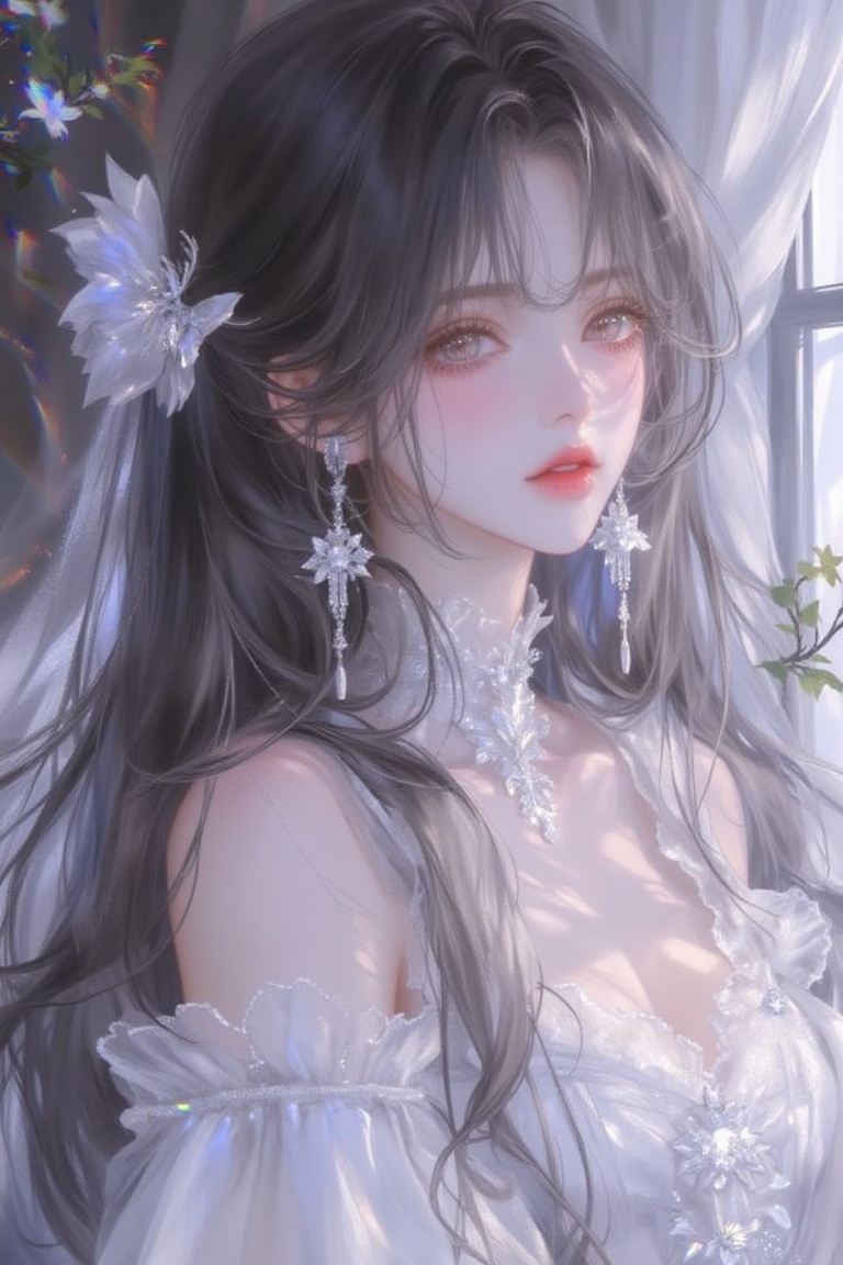 1girl,  looking at viewer,  long hair on Tensor.Art