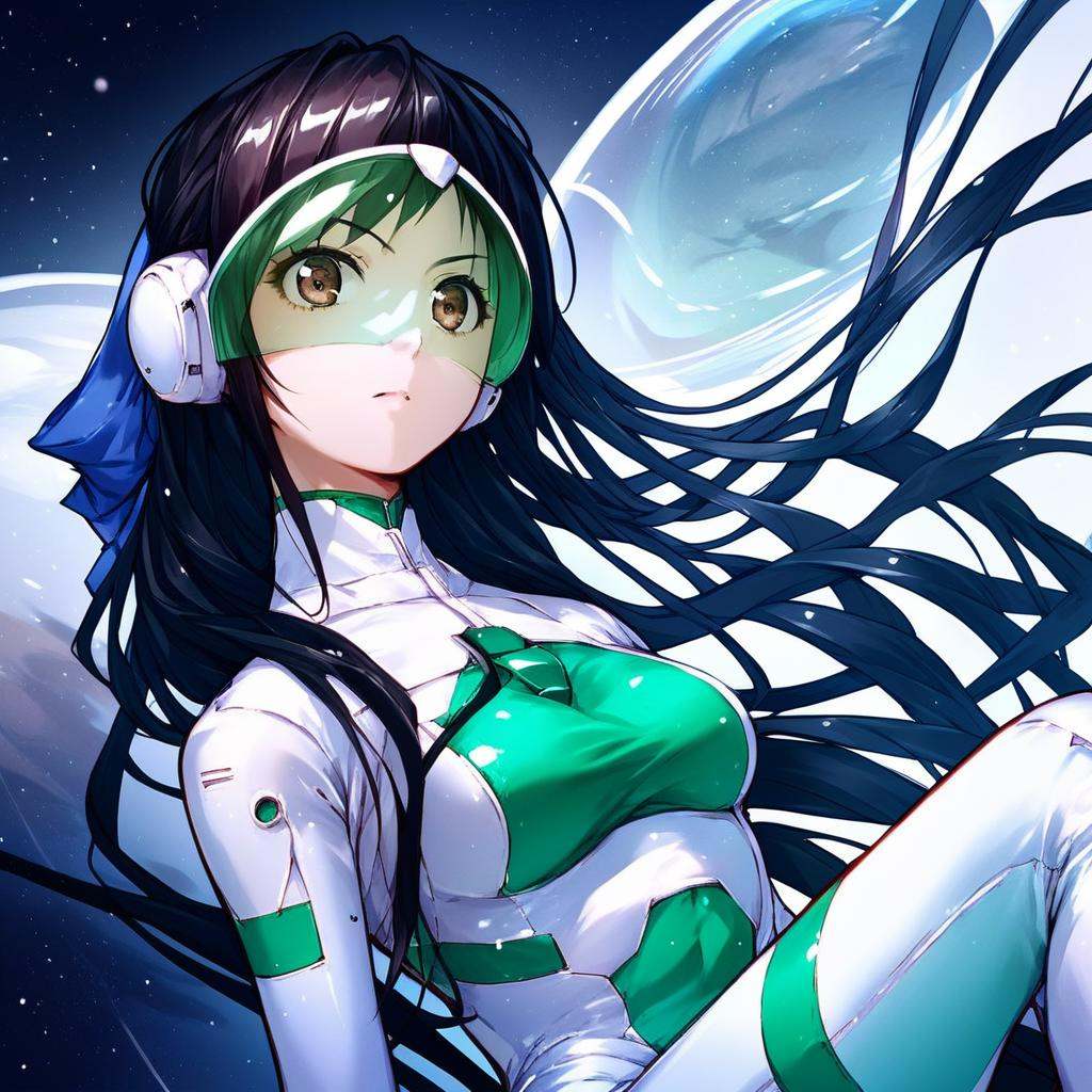 Houoin Miabi,  Star emerald,  black hair on Tensor.Art