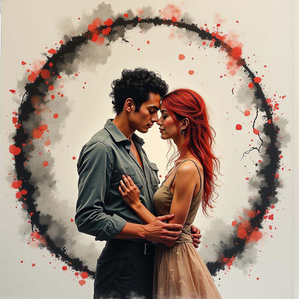 romantic scenery,  loving couple,  artistic and creative on Tensor.Art