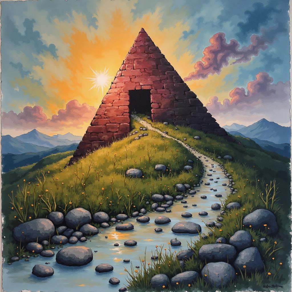 fortress on a hill on Tensor.Art