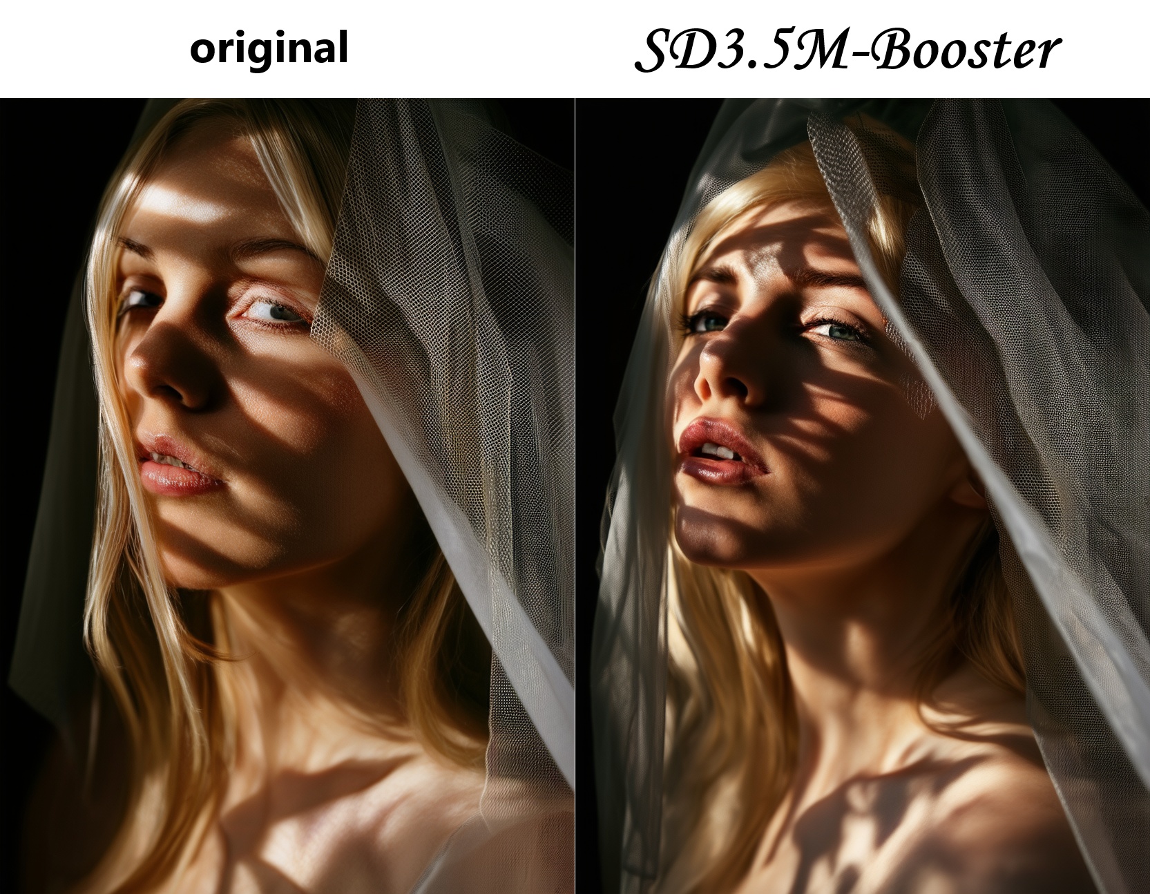 blonde woman with veil,  sexy,  hidden in shadows on Tensor.Art