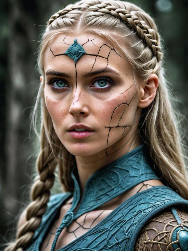portrait of the beautiful viking goddess,  hyperdetailed masterpiece,  wonderful on Tensor.Art