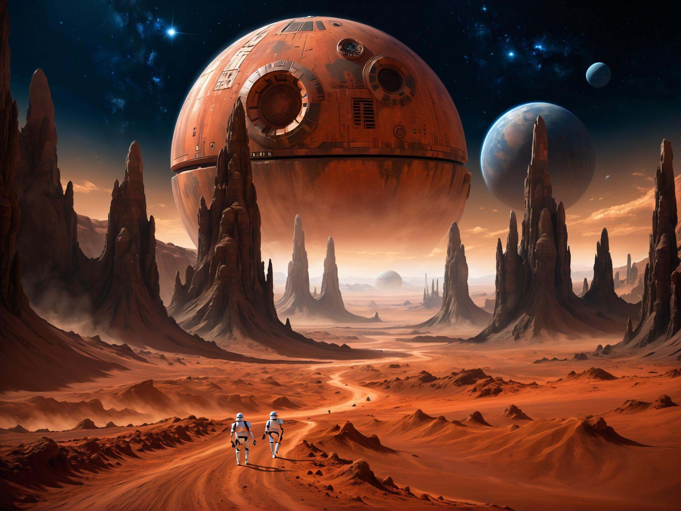 mars landscape,  epic scenery,  amazing depth on Tensor.Art