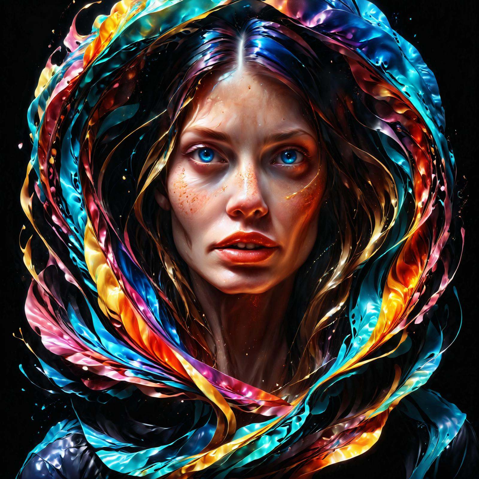mysterious woman,  photorealistic illustration,  artistic on Tensor.Art